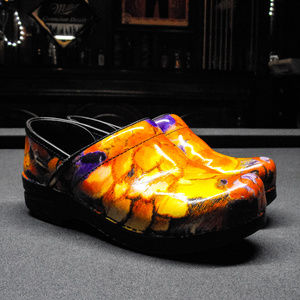 Dansko Multi Floral Leather Comfort Clog